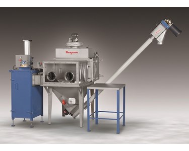 Bag Dump Station with Glove Box-Compactor-Conveyor