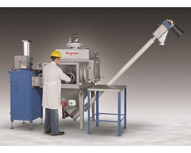 Bag Dump Station with Glove Box-Compactor-Conveyor