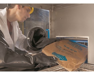 Bag Dump Station with Glove Box-Compactor-Conveyor
