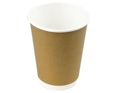 Paper Cups | 12oz Kraft Double Wall Cup
