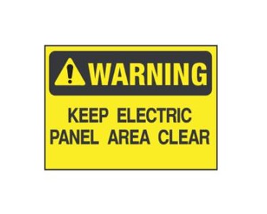 Warning - Electric Panel Sign | WNG 010