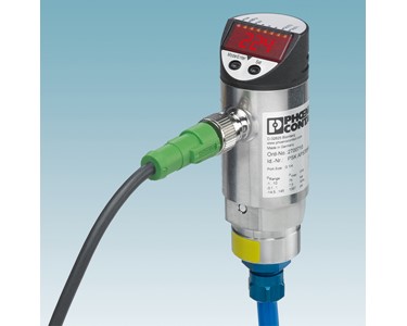 The new PSK pressure sensors from Phoenix Contact record operating pressure levels in machines and systems.