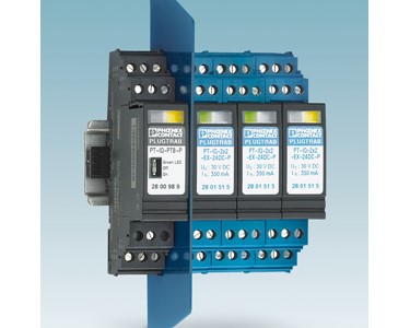 PT-IQ Ex Intelligent Surge Protection for intrinsically safe applications from Phoenix Contact