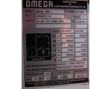 Forklift Container Handler | Omega | 48D