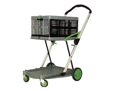 2 Tier Collapsible Folding Trolley | Clax Cart
