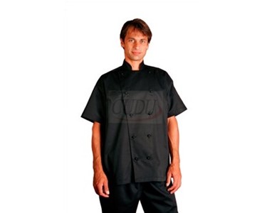 Black Short Sleeve Chef Jacket | BSS060