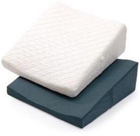 Bed Wedge with Memory Top White Cover
