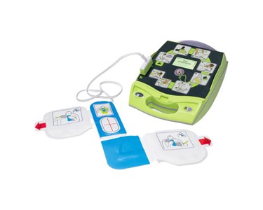 ZOLL - AED Plus Defibrillator Outdoor Alarmed Keypad Cabinet Bundle