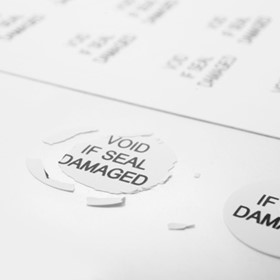 Eggshell Security Labels | B-Sealed