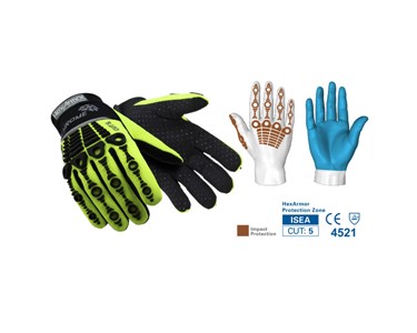 HexArmor - Impact Protection Safety Gloves | Chrome Series 4026