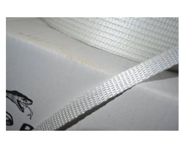 13mm White Woven Polyester Strap | Python Strap
