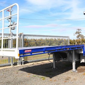 Used Drop Deck Trailer | 2005 Barker 22Plt 