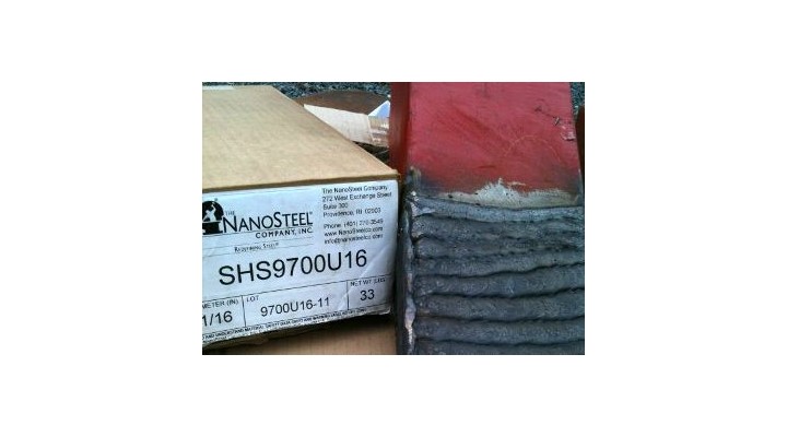 Uniform hard matrix with maximum hardness and wear resistance consistent throughout the entire SHS material layer.