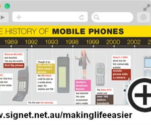 Check out the History of Mobile Phones infographic!