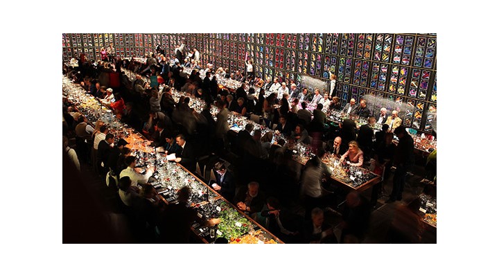 Food and wine VIPs take a seat at the 'Invite The World To Dinner' Gala event.