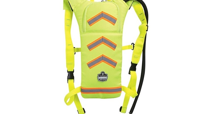 Ergodyne Hydration packs (above) can be worn on a worker's back above or under protective suits and clothing. (Supplier: Pryme Australia)