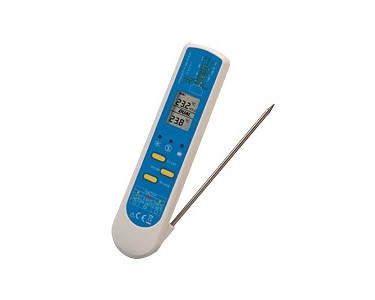 InfraRed Thermometer with Fold-Out Thermocouple Probe | RT300