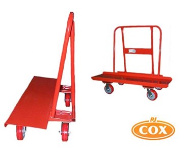 Back injury saving sheet material trolley allows you to save time and money with every load