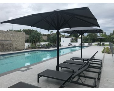 Square and Octagonal Pool Side Post Umbrellas