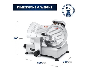 Aus Kitchen Pro - Commercial Meat Slicer 250mm Deli Food Slicer