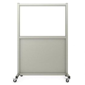 Mobile Leaded Barrier With 90cm W X 60cm H Window