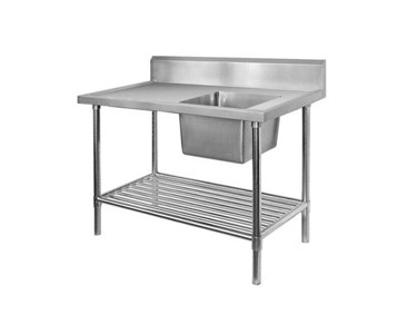 FED Premium - Stainless Steel Sink Bench 2400 W x 600 D with Single Right Bowl 
