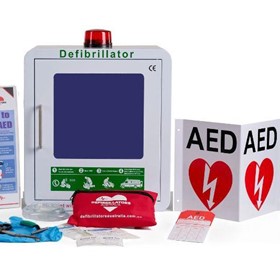 M2 AED Defibrillator Indoor Cabinet with Alarm and Strobe