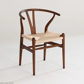 Dining Chair - RC52 Brown Finish & Paper Rope Seat