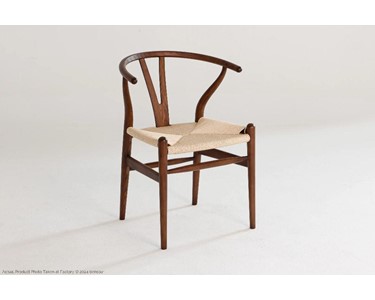 benssur - Dining Chair - RC52 Brown Finish & Paper Rope Seat