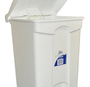Waste Bins | Rubbish Bin Handy Step with Pedal 47 Litre - White
