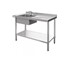 Vogue - Stainless Sink Bench with Single Left Bowl | 1200 W x 600 D
