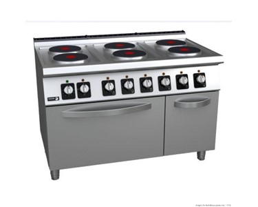 Fagor - Kore 700 Series Electric Cooktop 6 Burners with Oven | C-E761