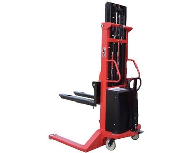 Semi Electric Straddle Pallet Stacker 1500kg (Open & Closed Pallets)