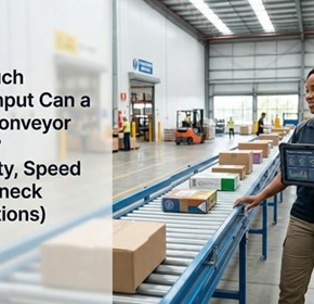How Much Throughput Can a Roller Conveyor Handle? (Capacity, Speed & Bottleneck Calculations)