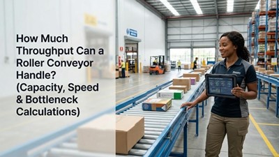 How Much Throughput Can a Roller Conveyor Handle? (Capacity, Speed & Bottleneck Calculations)