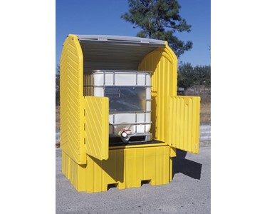 Spilltek - Single IBC Hard Top Spill Pallet