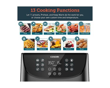 COSORI Pro Gen 2 Air Fryer 5.8QT with 13 One Touch Guinea