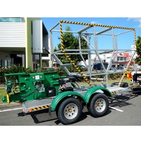 HDPE Decoiling Trailer | Turntable Type