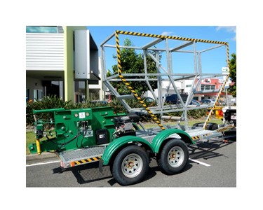 PSSS - HDPE Decoiling Trailer | Turntable Type