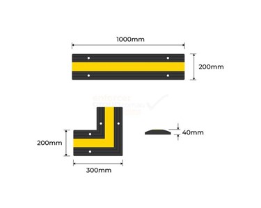 Enforcer Group - Rubber Floor Bunding (Black and Safety Yellow)