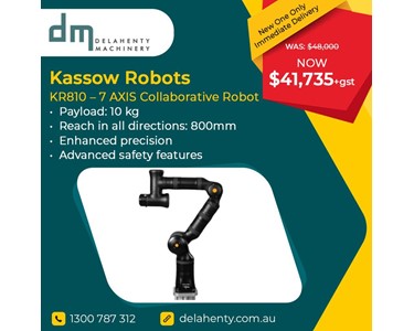 Kassow Robots - 7-AXIS COLLABORATIVE WELDING COBOT - KR1205 (Made in Demark)
