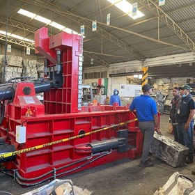 Aluminum Extrusion Baler for Australian Scrap Metal Recycling | Customer Case