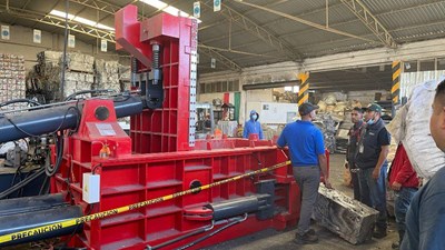 Aluminum Extrusion Baler for Australian Scrap Metal Recycling | Customer Case