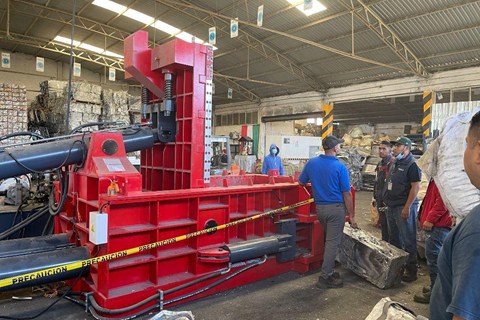 Aluminum Extrusion Baler for Australian Scrap Metal Recycling | Customer Case