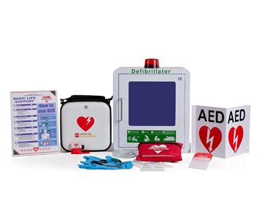 Lifepak - CR2 Essential Fully Automatic AED Cabinet with Alarm Defibrillator
