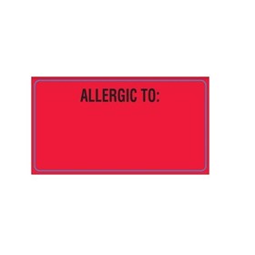 Allergy Labels | Allergic to: