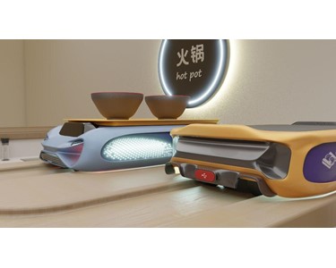 Sanhe - Delivery Robots  | Intelligent Delivery Trains for Sushi & Hot Food
