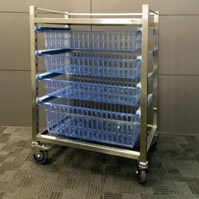 IntraMed One Section Stainless Steel Trolley - IMSST-BASKET1