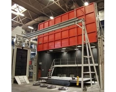 Superior - Shotblasting Machine | SUPERIOR EdgeBlast Tunnel Overhead Rail