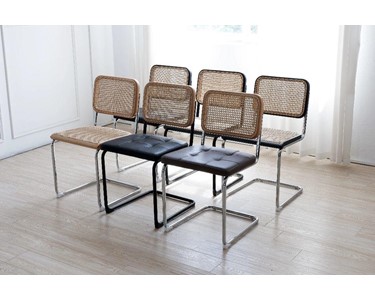 benssur - Dining Chair - RC12 Black Beech & Leather Seat